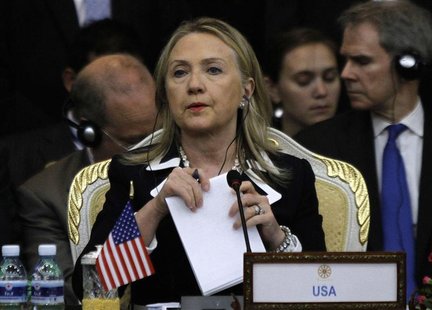 Secretary of State Hillary Clinton attends the 2nd East Asia Summit (EAS) Foreign Ministers' meeting at the office of the Council of Ministe Secretary of State Hillary Clinton attends the 2nd East Asia Summit (EAS) Foreign Ministers' meeting at the office of the Council of Ministe