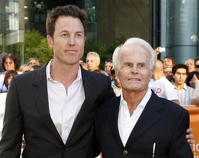 Producer Dean Zanuck (L) poses with his father Richard D. Zanuck at the gala presentation for Dean's film "Get Low" at the 34th Toronto Inte Producer Dean Zanuck (L) poses with his father Richard D. Zanuck at the gala presentation for Dean's film "Get Low" at the 34th Toronto Inte
