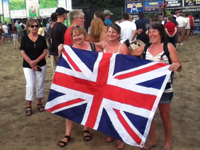 It was a British Invasion at Balloon Rally and Glow and Rib Fest Friday night! Hey girls, did you remember to bring the Scotch?