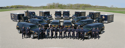The Michigan State Police Bomb Squad consists of 15 members assigned to seven regional bomb teams. These teams provide statewide response coverage to suspect explosive devices and Weapon of Mass Destruction (WMD) incidents. The Michigan State Police Bomb Squad consists of 15 members assigned to seven regional bomb teams. These teams provide statewide response coverage to suspect explosive devices and Weapon of Mass Destruction (WMD) incidents.