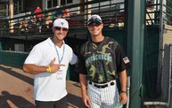 Belky's 1st pitch at the Woodchucks game 7 16 12 2
