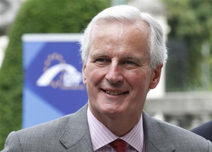 European Commissioner for Internal Market and Services Michel Barnier arrives for a meeting of the European People's Party (EPP), ahead of a European Commissioner for Internal Market and Services Michel Barnier arrives for a meeting of the European People's Party (EPP), ahead of a