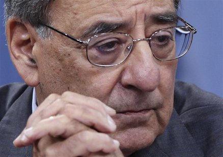 U.S. Secretary of Defense Leon Panetta pauses during a news conference at the Pentagon in Washington June 29, 2012. REUTERS/Yuri Gripas U.S. Secretary of Defense Leon Panetta pauses during a news conference at the Pentagon in Washington June 29, 2012. REUTERS/Yuri Gripas