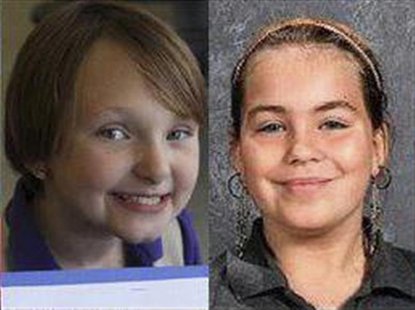 Elizabeth Collins, 8, and Lyric Cook, 10, (R) are pictured in this handout photo from Black Hawk County Sheriff, received by Reuters July 16 Elizabeth Collins, 8, and Lyric Cook, 10, (R) are pictured in this handout photo from Black Hawk County Sheriff, received by Reuters July 16