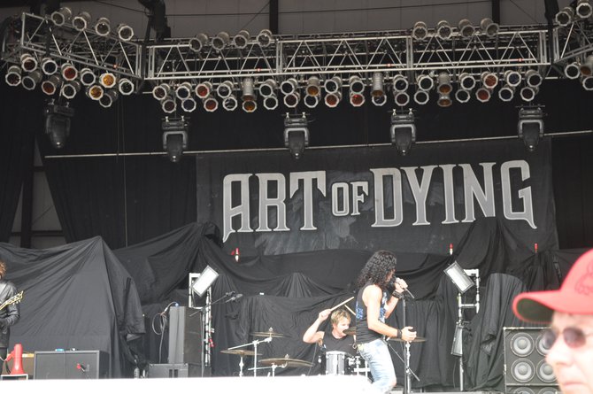 Art of Dying on stage at Rock Fest 2012