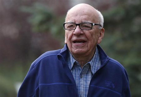 CEO of News Corp Rupert Murdoch attends the Allen & Co Media Conference in Sun Valley, Idaho July 13, 2012. REUTERS/Jim Urquhart CEO of News Corp Rupert Murdoch attends the Allen & Co Media Conference in Sun Valley, Idaho July 13, 2012. REUTERS/Jim Urquhart