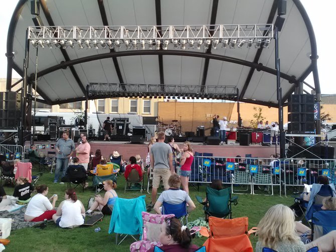 The band prepares Saturday night's Josh Gracin concert 7/21/12 @ 8:00PM.