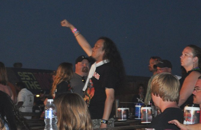 This was 30 mins before the show...he was PUMPED!