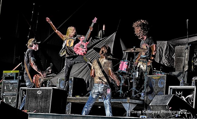 My "Rock Poster" pic of Black Stone Cherry..one of the great ways to start off Rockfest on stage!