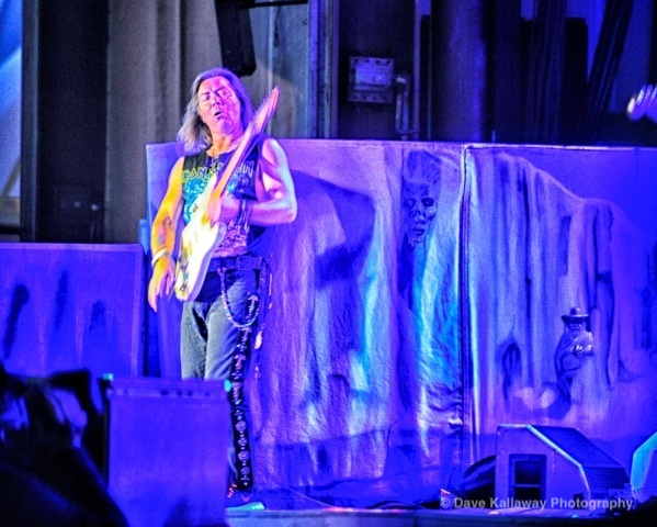 Guitars rang through the acres and acres of Rockfest! Iron Maiden on hour 15 of their performance!! Go, Go, Go!!!