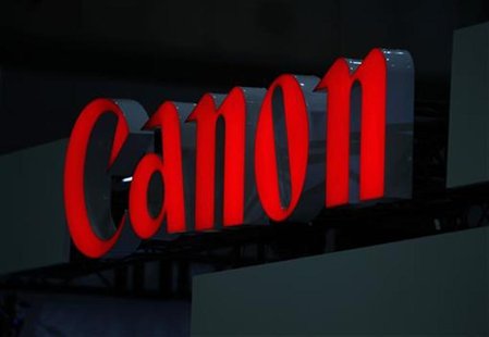 A logo of Canon Inc is pictured at the 3D and Virtual Reality Expo in Tokyo June 20, 2012. The expo which showcases the latest technology wi A logo of Canon Inc is pictured at the 3D and Virtual Reality Expo in Tokyo June 20, 2012. The expo which showcases the latest technology wi