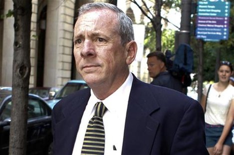 Former priest, Reverend James Brennan exits the courthouse for lunch while the jury deliberates on the sexual abuse trial in Philadelphia, P Former priest, Reverend James Brennan exits the courthouse for lunch while the jury deliberates on the sexual abuse trial in Philadelphia, P