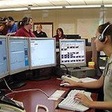 An emergency dispatch center.
