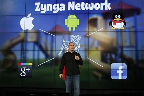 Zynga General Manager Manuel Bronstein speaks during the Zynga Unleashed event at the company's headquarters in San Francisco, California Ju Zynga General Manager Manuel Bronstein speaks during the Zynga Unleashed event at the company's headquarters in San Francisco, California Ju