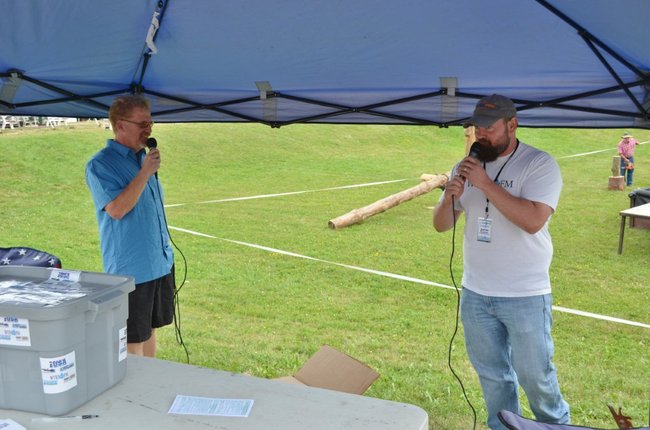 Craig and Justin Broadcasting from the St. Louis County Fair