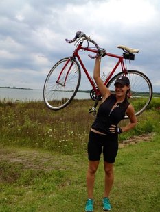 Jenn Gibbons is trying out an alternative means of transportation for safety sake. Jenn Gibbons is trying out an alternative means of transportation for safety sake.