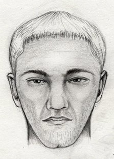 Sketch of the suspected rapist who assaulted her in Manistique Sketch of the suspected rapist who assaulted her in Manistique