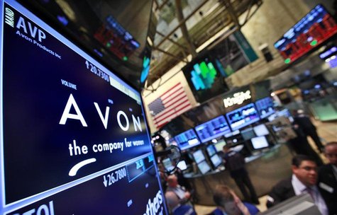 A screen displays the price for Avon Products Inc. at the post that trades the stock on the floor of the New York Stock Exchange, May 15, 20 A screen displays the price for Avon Products Inc. at the post that trades the stock on the floor of the New York Stock Exchange, May 15, 20