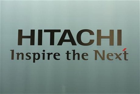 A logo of Hitachi Ltd. is seen at the company headquarters in Tokyo July 25, 2012. REUTERS/Issei Kato A logo of Hitachi Ltd. is seen at the company headquarters in Tokyo July 25, 2012. REUTERS/Issei Kato