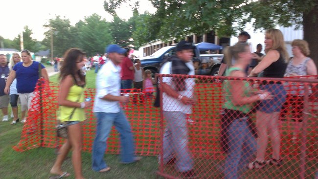 Listeners heading backstage to meet JMC