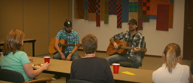 Rick Monroe performing. 