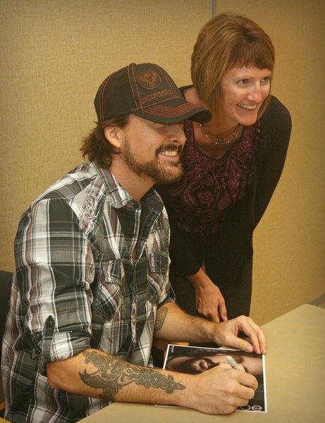 Rick Monroe with fans