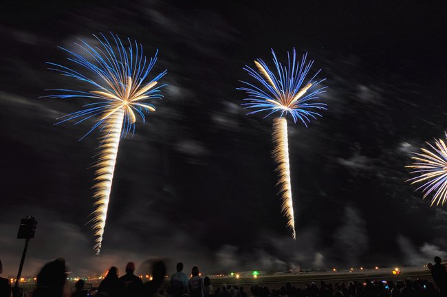 More fireworks from the "Night Show"...Ka-BOOM times two!!!