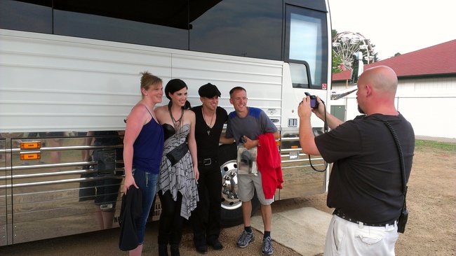 Listeners Amanda and Paul with Thompson Square