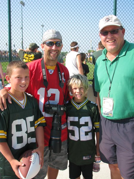 Mark Daniels hanging out with the fans