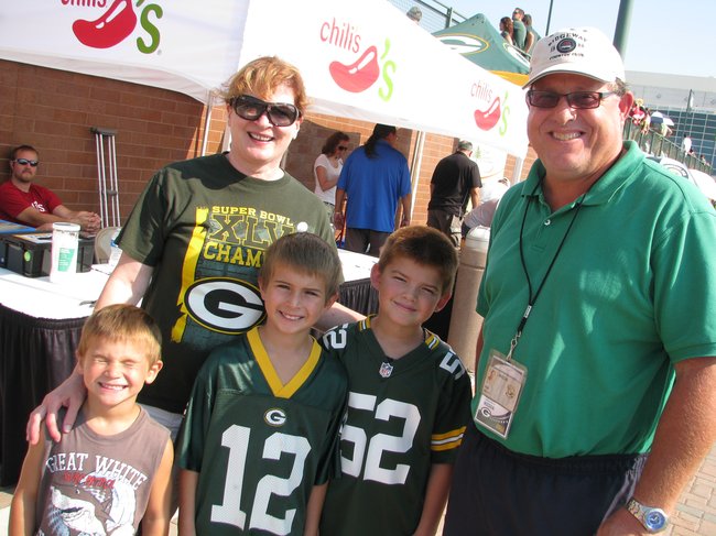 Mark Daniels hanging out with the fans