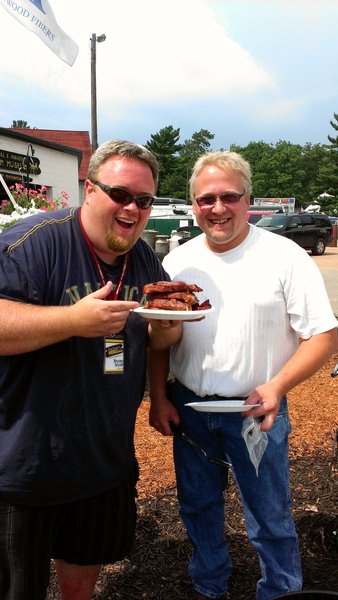 American Wood Fibers not only sponsored our Fair broadcast they also fed us...well Bryan LOL
