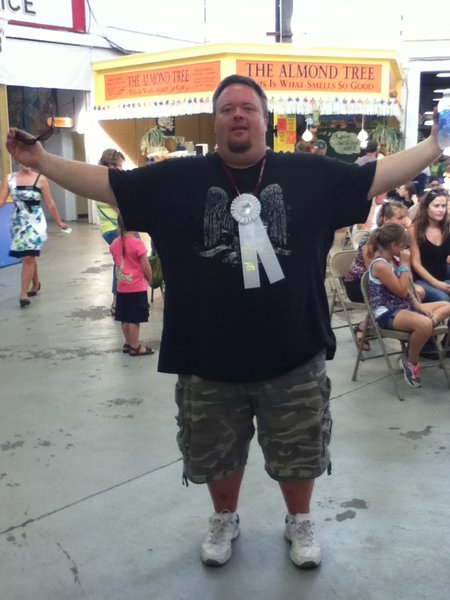 Bryan Scott took 3rd in the Watermelon Eating Contest!!