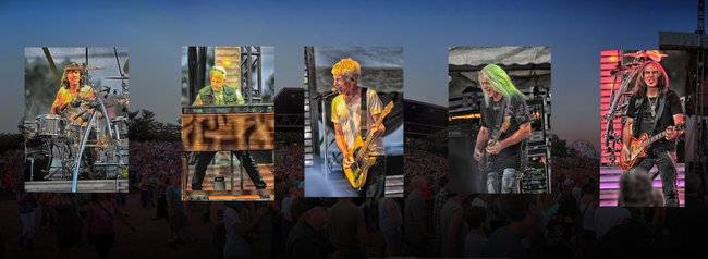 My REO Speedwagon Poster! They rocked out at the Wisconsin Valley Fair!! Glued the boys on a big panorama of the crowd!