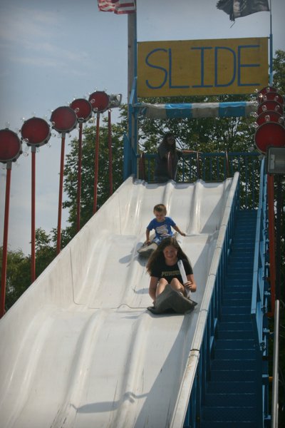 Get a brat then go on the super slide!