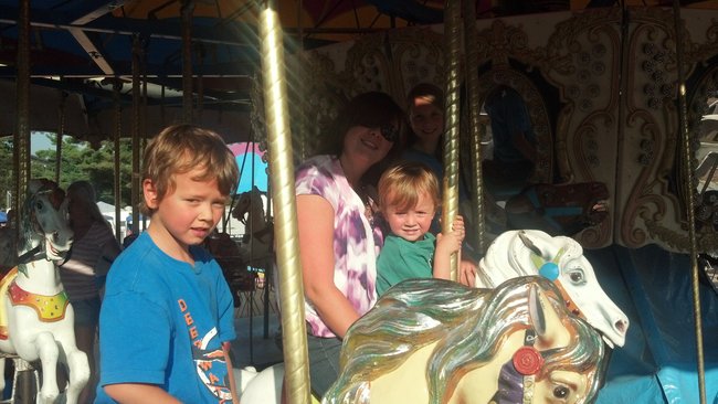 Bryan's wife Addi and sons Jack and Will