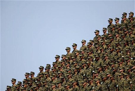 United States Marines attend a National League baseball game between the Cincinnati Reds and the San Diego Padres in San Diego, California S United States Marines attend a National League baseball game between the Cincinnati Reds and the San Diego Padres in San Diego, California S