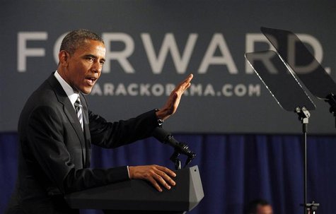 U.S. President Barack Obama delivers remarks at an election campaign fundraiser in Stamford, Connecticut, August 6, 2012. REUTERS/Jason Reed U.S. President Barack Obama delivers remarks at an election campaign fundraiser in Stamford, Connecticut, August 6, 2012. REUTERS/Jason Reed