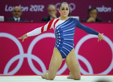 Jordyn Wieber of the U.S. competes in the women's gymnastics floor exercise final in the North Greenwich Arena during the London 2012 Olympi Jordyn Wieber of the U.S. competes in the women's gymnastics floor exercise final in the North Greenwich Arena during the London 2012 Olympi
