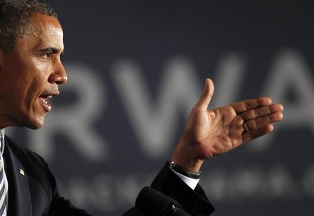 U.S. President Barack Obama delivers remarks at an election campaign fundraiser in Stamford, Connecticut, August 6, 2012. REUTERS/Jason Reed U.S. President Barack Obama delivers remarks at an election campaign fundraiser in Stamford, Connecticut, August 6, 2012. REUTERS/Jason Reed