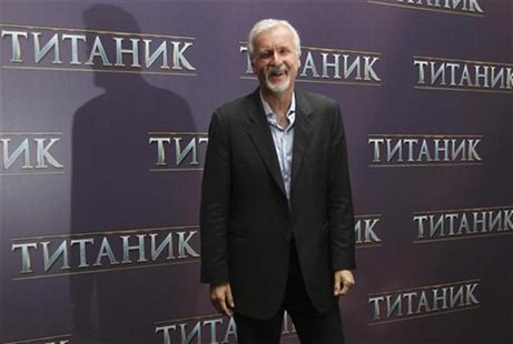 U.S. film director James Cameron poses for a photograph during a presentation for the media in Moscow March 29, 2012. REUTERS/Ivan Burnyashe U.S. film director James Cameron poses for a photograph during a presentation for the media in Moscow March 29, 2012. REUTERS/Ivan Burnyashe