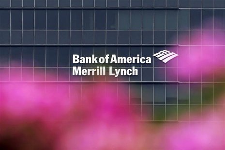 A Bank of America Merrill Lynch sign is seen on a building that houses its offices in Singapore May 17, 2012. REUTERS/Tim Chong A Bank of America Merrill Lynch sign is seen on a building that houses its offices in Singapore May 17, 2012. REUTERS/Tim Chong