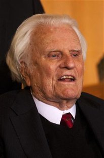 Billy Graham attends a book signing for former U.S. President George W. Bush's new book "Decision Points" at the Billy Graham Library in Cha Billy Graham attends a book signing for former U.S. President George W. Bush's new book "Decision Points" at the Billy Graham Library in Cha
