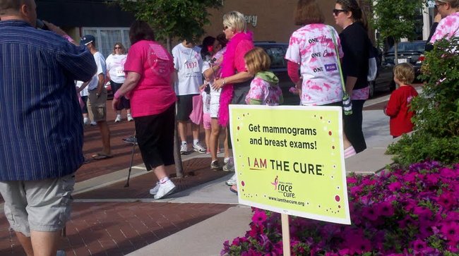 Walkers at the 2012 Susan G Komen Race For The Cure in Wausau, WI
