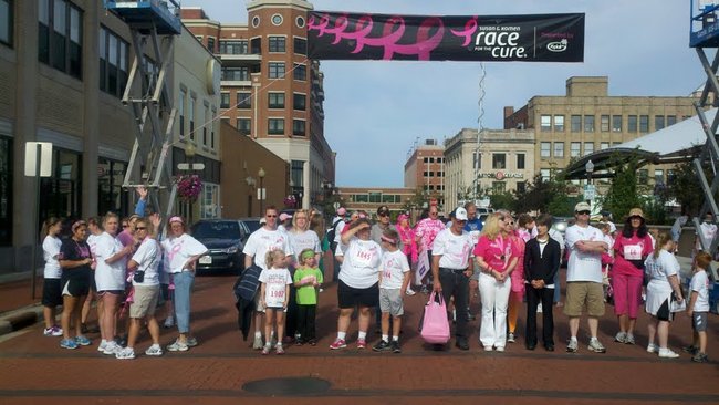 Walkers at the 2012 Susan G Komen Race For The Cure in Wausau, WI