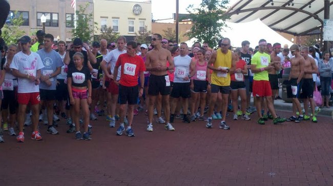 Runners at the 2012 Susan G Komen Race For The Cure in Wausau, WI