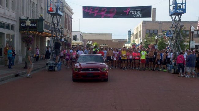 Runners at the 2012 Susan G Komen Race For The Cure in Wausau, WI