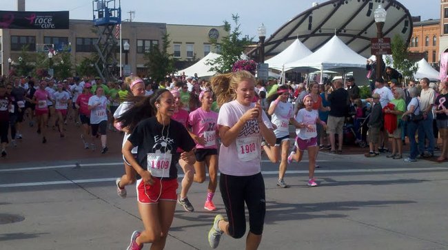 Runners at the 2012 Susan G Komen Race For The Cure in Wausau, WI