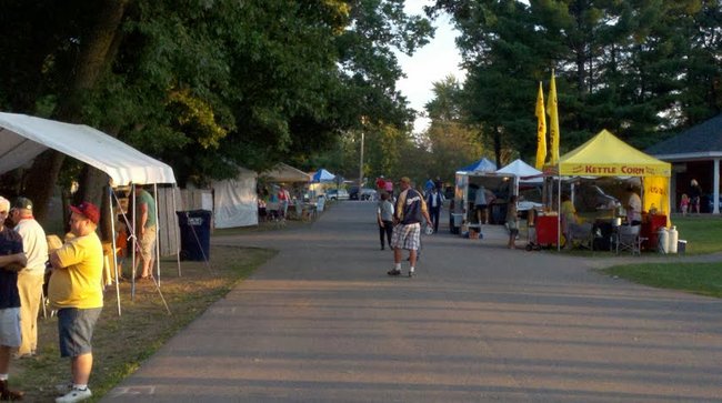The midway at the 2012 Mosinee Log Jam.
