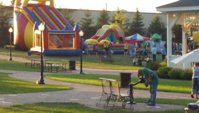 Childrens area at the 2012 Mosinee Log Jam.
