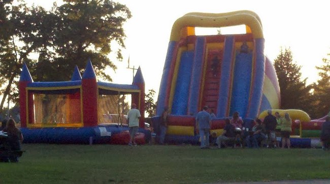 Childrens area at the 2012 Mosinee Log Jam.